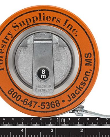Forestry Suppliers Metric Steel Diameter Tape (Black Steel Line w/Bright Graduations)