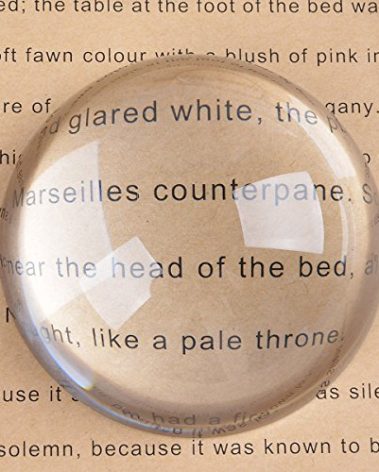 LONGWIN Crystal Dome Magnifier/Paperweight Reading Magnifying Glass-3.9 Inch