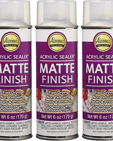 Aleene's Spray 6 oz. 3 Pack Acrylic Sealer, 6 Ounce (Pack of 3), Clear-Matte 3 Count