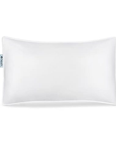 Choice Hotels Authentic Luminesse™ Hypoallergenic 20x28 Inch Luxury SOFT Pillow for Sleeping, Standard Queen Size Pillow for Side, Back and Stomach Sleepers (1, 20X28)