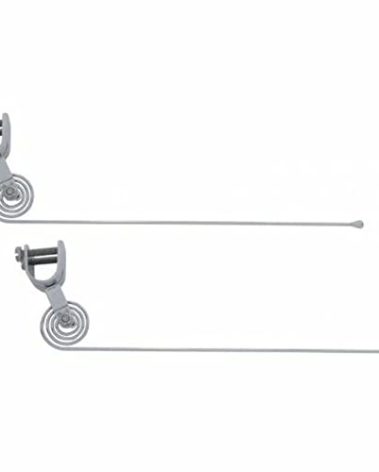 Pair New Clamp On Vintage Style Chrome Curb Feelers / Whiskers For Classic Car, Truck, Street Rod,