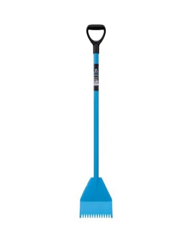 Tie Down | 47.5 in. El Burro Shingle Shovel Stripper | Roof Tear-Off & Nail Remover Tool | Professional Roofing & Siding Tool | Durable Steel | Lightweight, Ergonomic D-Handle | Blue
