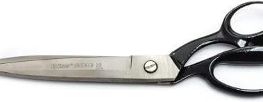 Crescent Wiss 12" Bent Handle Industrial Shears - Professional Heavy Duty Utility Scissors Tool for Sewing Fabric, Upholstery & Leather - W22N