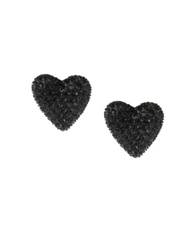 Betsey Johnson Heart Stud Earrings