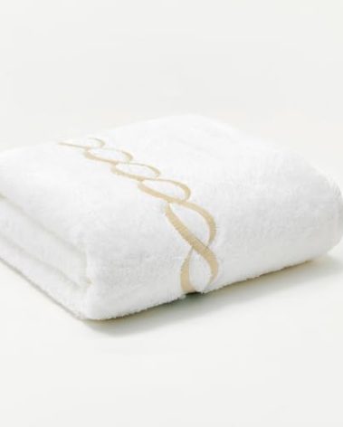 Superior 1000 Gram Egyptian Cotton Oversize 63 x 31 Bath Towel,1 Piece, Champagne Gold Chain