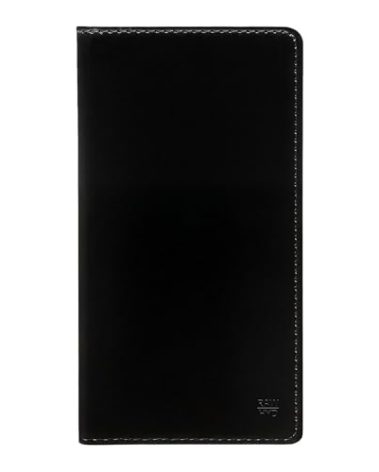 RAW HYD Full-Grain Leather Long Wallet for Men-Classic Bifold Western Wallet for Men-Minimalist Cowboy Wallets for Men-Rodeo wallets for men-Checkbook Cover & Gift for Him (Black)