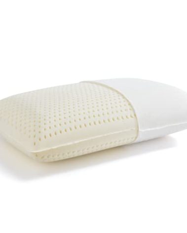 JOTOM 100% Natural Talalay Latex Latex Sleeping Bed Pillow – Luxury Extra Soft Pillow for Side, Back, and Stomach Sleepers - Removable Breathable Cotton Cover - Extra Soft (Queen (Extra Soft))