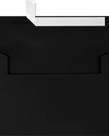 LUXPaper A7 Invitation Envelopes | Peel & Press | 5 1/4" x 7 1/4" | Midnight Black | 80lb. Text | 50 Qty