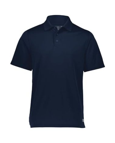 Russell Athletic Men's Dri-Power Performance Golf Polo Shirt, -navy, M