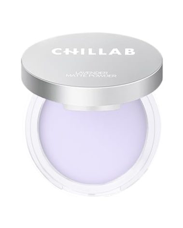 Chillab Lavender Matte Powder, Lightweight Translucent Setting Powder for Oily Skin, Oil Control for Men & Women, No Powdery Look, Blurs Pores, Matte Finish, Shine-Free, Face Powder for All Skin Tones