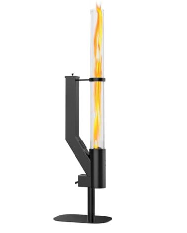 Rayzi 58 Inch Pellet Stove, Patio Heater Wood Pellet Heater, Pellet Fire Pit for Outdoor - Smokeless Wood Pellet Burning Flame, Outside Backyard Bonfire, Fireplace for Camping Patio Garden Picnic