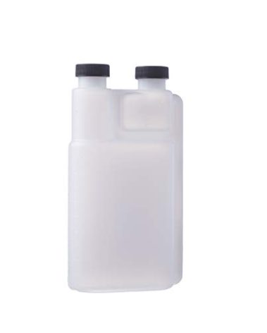 Consolidated Plastics 41394 HDPE Graduated Dispenser with Caps, 16 oz., Natural, 12 Piece