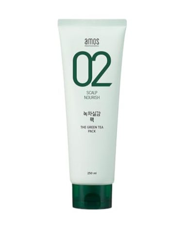 AMOS PROFESSIONAL Korean Green Tea Nourishing Hair Mask 8.45 oz (250ml) | Deep Conditioning Treatment for Hair Growth and Moisture