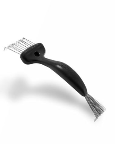 Olivia Garden Brush Cleaner 2-tools-in-1, Black