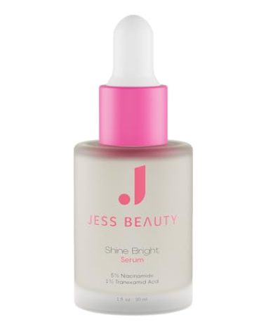 JESS BEAUTY | Skin Care Shine Bright Serum Niacinamide Face Moisturizer Minimizes Pores | Skincare Face Cream 1 fl. oz