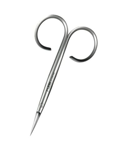 Rubis Stainless Steel Cuticle Scissors for Precise Fingernails and Cuticles, 1F002, Silver,Rubis Switzerland Swiss Made World Renowned Precision