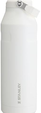 Stanley IceFlow Flip Straw 2.0 Water Bottle 50 OZ | Built-In Straw with Larger Opening | Lightweight & Leak-Resistant | Insulated Stainless Steel | BPA-Free | Frost