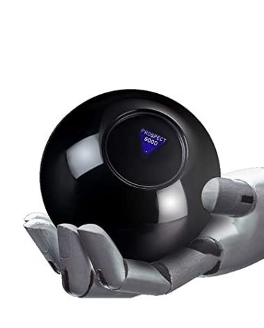 Yassk Mystic 8 Ball Retro Edition Fortune Telling Ball with Floating Answers, Novelty Toy Funny Gift Mystic Black Ball