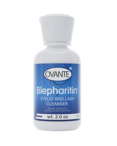 Blepharitin Anti Blepharitis Face Wash for Treatment Care of Eyelids, Eyelashes, Styes, Relief Dry Eyes Red Eyelids, Meibomian Gland Disfunction, Demodex, Ocular Rosacea 2.0 oz
