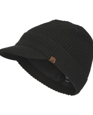 adidas Mens Griggs Brimmer Beanie with Brim – Standard Fit Winter Hat