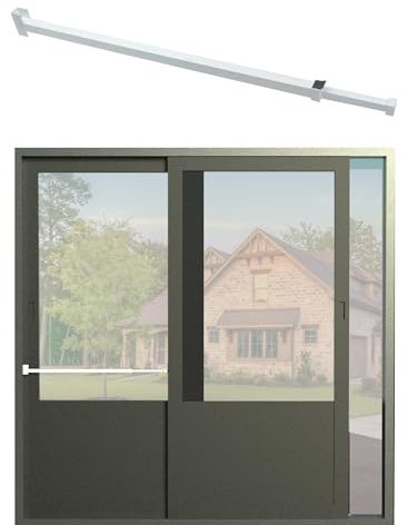Greatim GT-DB003 Sliding Door Security Lock Bar Adjustable, Child Proof Safety Door Lock Bar, Fits Most Sliding Glass Doors, Bar Lock for Glass Door, Door/Windows Bar Lock Adjustable (25.75"- 47.5")