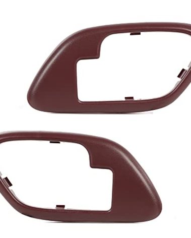 CROSSDESIGN Inside Door Handle Bezels Trim Compatible with Chevy Tahoe C1500 C2500 K1500 / GMC Suburban/GMC Yukon 1995-1999 Pair Red 15708086 15708085