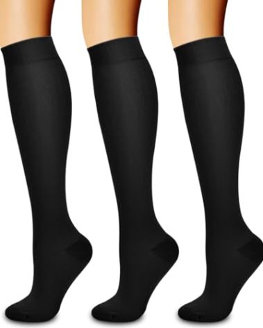 Laite Hebe 3 Pack Compression Sock-Compression Sock For Women and Men Circulation -Best for Running,Athletic Sports