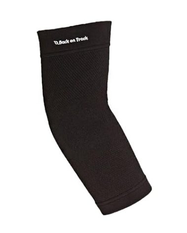 Back on Track Physio Elbow Brace 4-Way Stretch 1207 with Welltex Technology, Black, X-Small