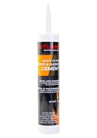 Rutland Stove Gasket Cement Black 10.3 Oz Cartridge - 78