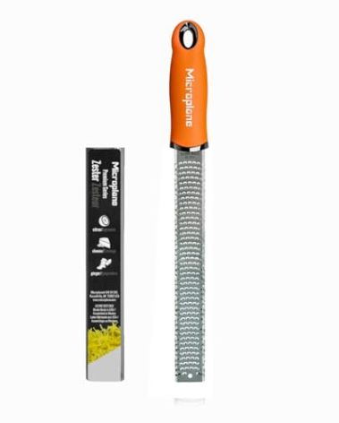 Microplane Premium Classic Series Zester Grater, 18/8, Orange