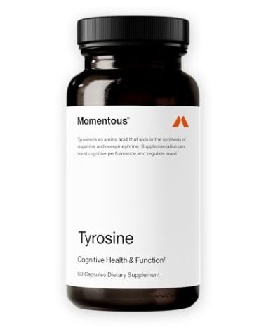 Momentous Tyrosine Capsules - NSF Certified for Sport - 60 Servings