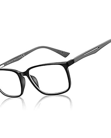 BLUEMOKY Blue Light Reading Glasses for Men，Sport Square Frame Readers, Anti Glare Computer Glasses