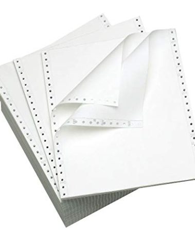 Office Depot® Brand Computer Paper, 2-Part, Standard Perforation, Carbonless, 9-1/2" x 11", 15 Lb, White, Carton Of 1400 Forms Item # 880219