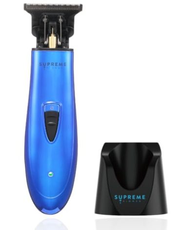 Supreme Trimmer T-Shaper ST5205 | Professional Barber Trimmer Hair Clippers for Men | Cordless Hair Trimmer Zero Gapped Liner Beard Trimmer | Blue DLC