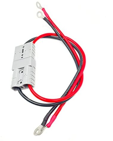 2Pcs Electric Forklift Charging Plug Cable with O Ring Battery Connect Quick Connector 50A 600V Connector Line Single Head Line Battery Charging Cable