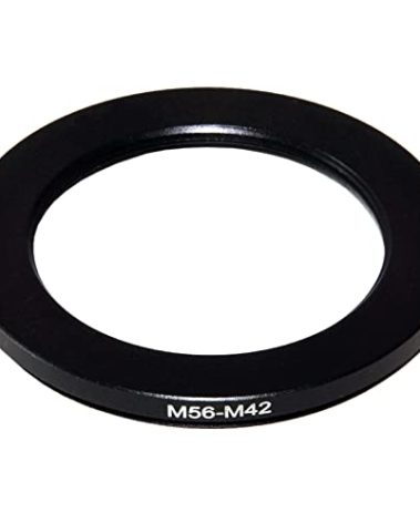 Metal M56 (0.75mm Thread Pitch) to M42 (1mm Thread Pitch) Male to Female Copal No. 3S Shutter 56mm to 42mm M56-M42 Step-Down Coupling Ring Adapter for Lens Filter