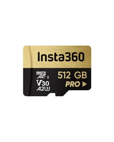 Insta360 512GB PRO microSDXC Memory Card, V30, A2, UHS-I, 90 MB/s Read/Write Speed