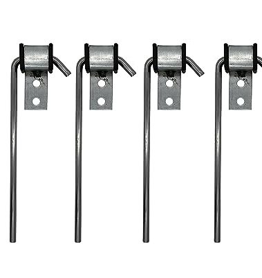 HAOXAOON 4 Pcs Heavy Duty Exhaust Hanger Rod -Universal Use Exhaust Hanger - 3/8" Rod 10" Long