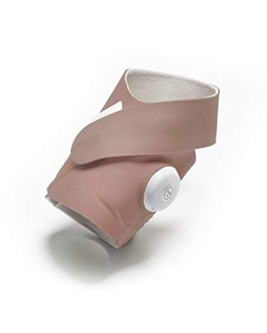 Owlet Accessory Fabric Sock for Dream Sock Baby Monitor, Fits Babies 0 to 18 Months, Dusty Rose (Sensor and Base Station Not Included)