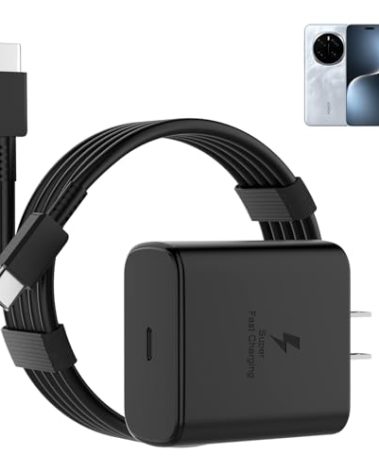 Charger Compatible with Honor Magic 7, 7Lite, 7 Pro, Magic 6, 6 Lite, 6 Pro, Magic V3, V2, Honor 200, 200 Lite, 200 Pro, 200 Smart, Fast Charging Cord Type C, Plug Power Supply with 5FT Cable