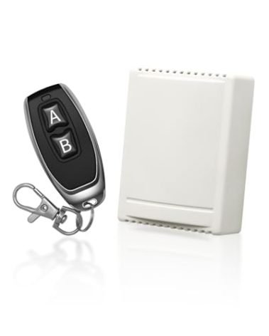 TOPENS HLR01 HomeLink Compatible Universal Receiver with Remote Control Transmitter for Automatic Swing Sliding Gate Opener Garage Door Opener, Security Gate Operator Accessory