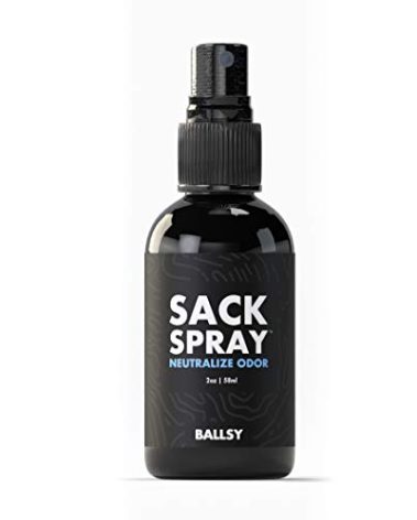 Ballsy Body & Groin Spray – Deodorant for Men - Neutralize Odor & Skin Irritation w/Tea Tree & Aloe Vera Extracts - Cruelty, Sulfate & Paraben-Free Deodorant Spray 2 oz, 1 Pack