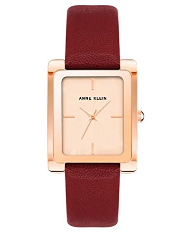 Anne Klein Women's Leather Strap Watch