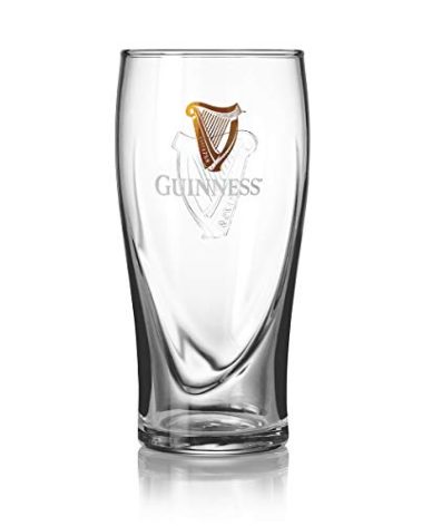 Guinness Gravity Official Beer Pint Glass | Large 20oz Pints Drinking Thick Beer Glasses Beer 20 oz Glasses