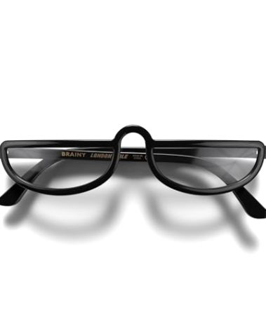 LONDON MOLE® Brainy reading glasses | Cool half moon shaped readers | Men’s Women’s Unisex | Spring hinges