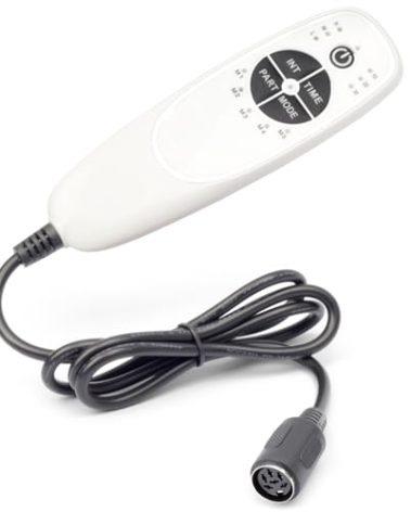 ALLCSM 6 Pin 5 Button Vibration Remote Controller for Recliner or Lift Chair 5 Vibration Modes 3 Massage Time Options 6-pin Female Plug, Circuit Board Inside Code DN-34C