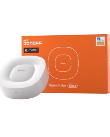 SONOFF Zigbee Bridge Ultra - Matter Compatible Smart Hub for IoT, 256 Device Capacity, 1.5GHz Dual-Core CPU, 1GB DDR4, Ethernet & Wi-Fi, 200m Range, Smart Security Alerts