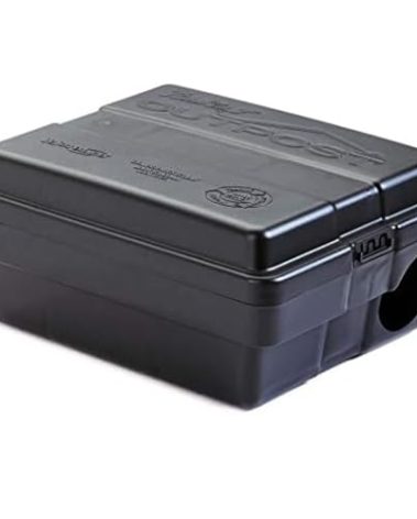 Outpost Rat Bait Station | Single Station Targets Small Mice Up to Large Rats | Position Horizontal or Vertical | Made in USA