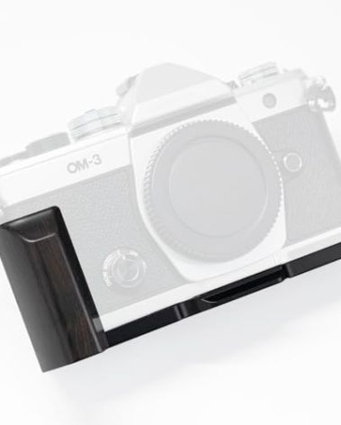 Iborrys L-Shaped Camera Handle ,Compatible with OM System OM-3 Camera ,Precious Vintage Solid Wood | Handcrafted by Experienced Artisans (African Blackwood Black)