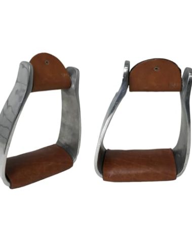Tahoe Tack Angled Knee Relief Heavyweight Adult Western Stirrups